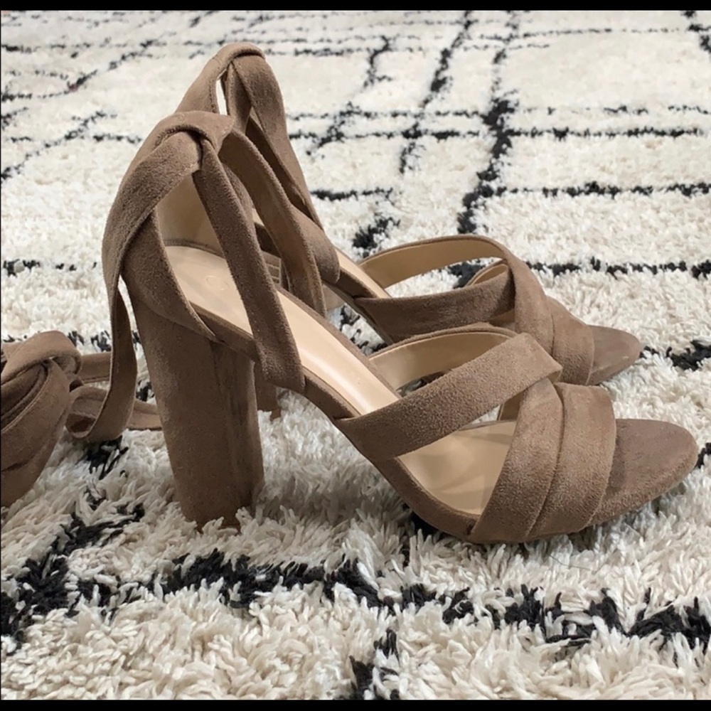 VICI Morris Faux Suede Wrap Heel